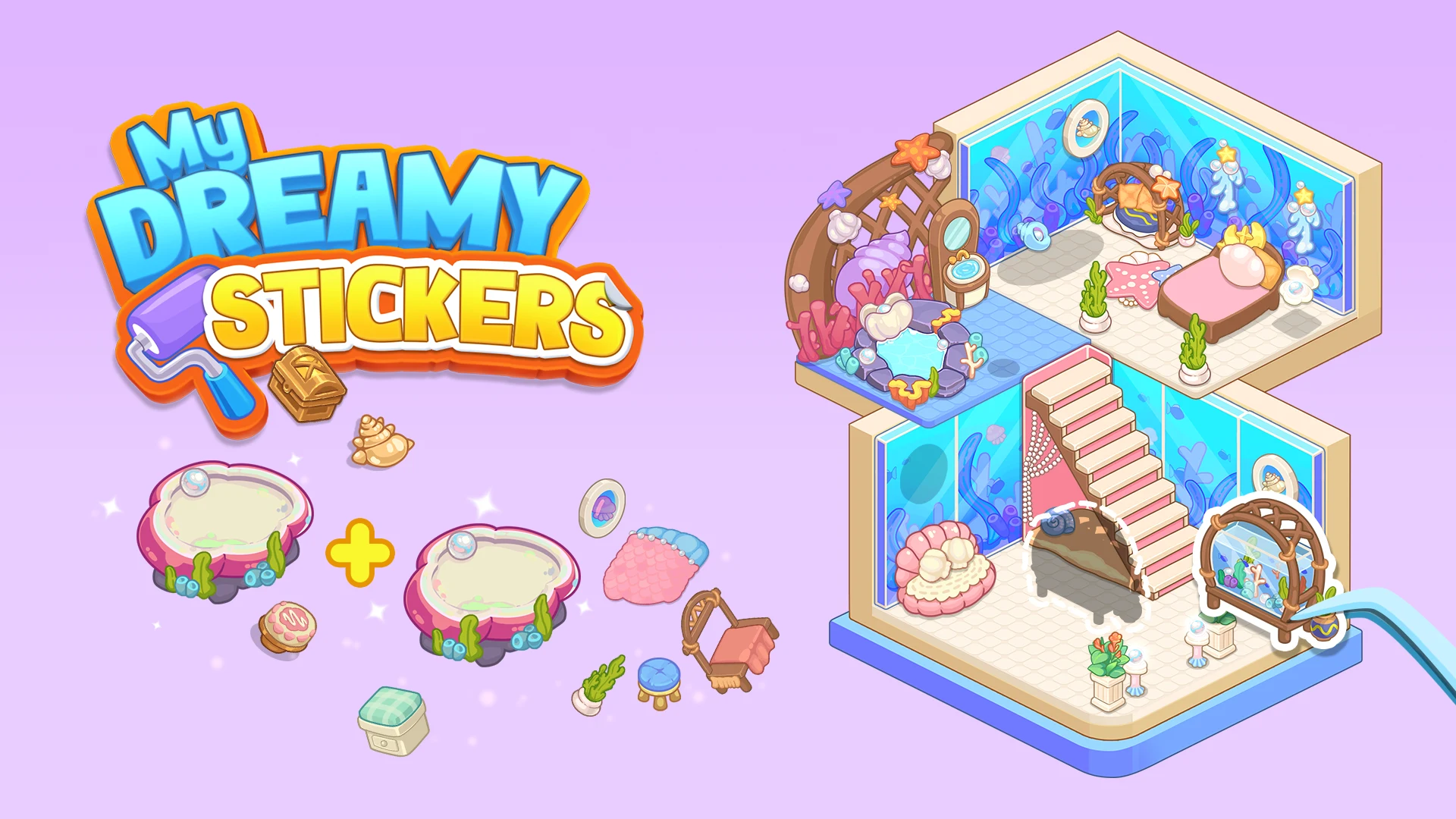 My Dreamy Stickers: Merge Game screenshot