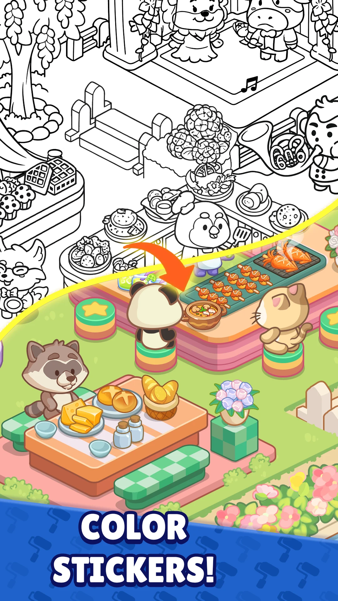 My Dreamy Stickers: Merge Game screenshot