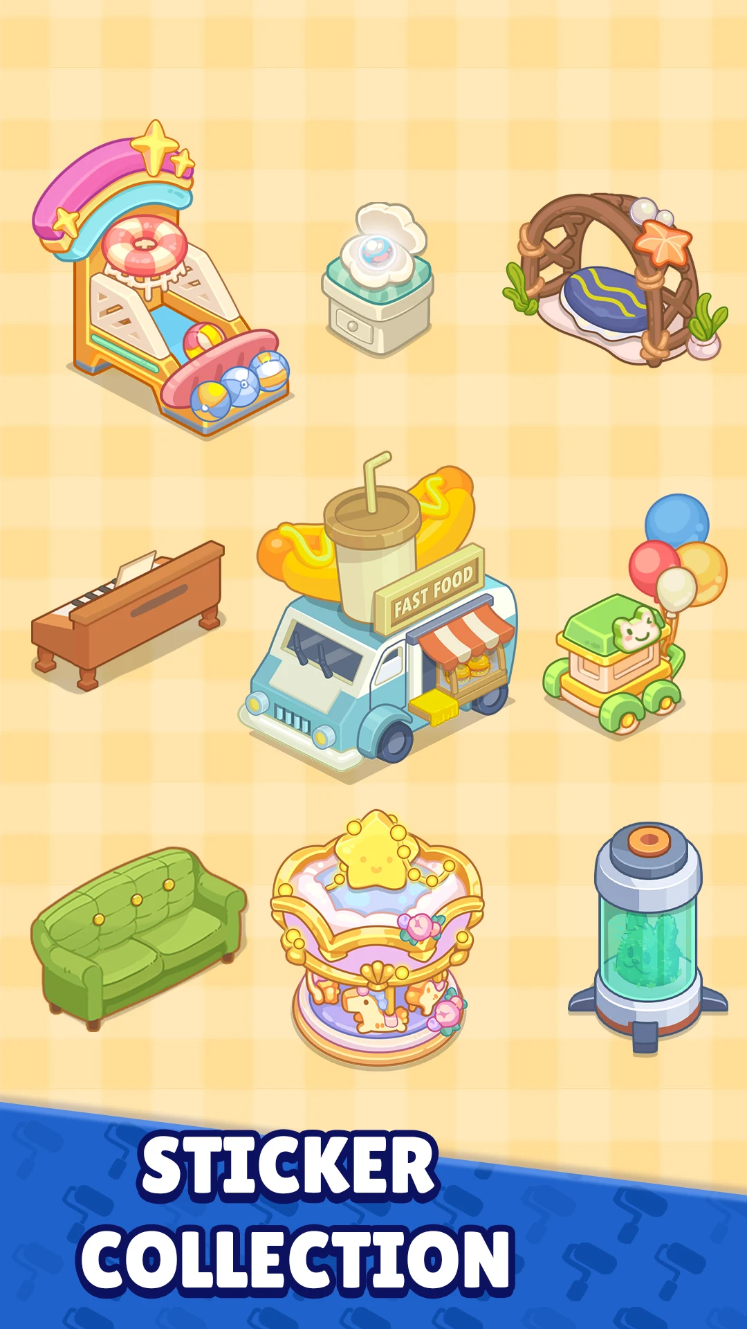 My Dreamy Stickers: Merge Game screenshot